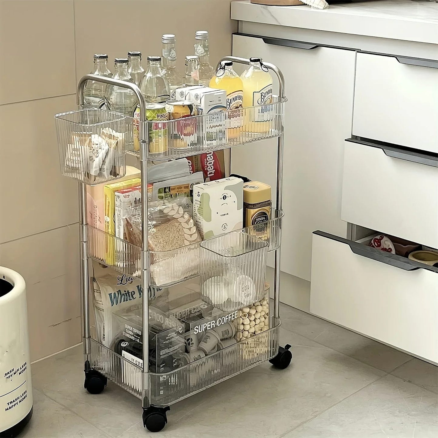 3 layer plastic  multipurpose / cosmetic organiser