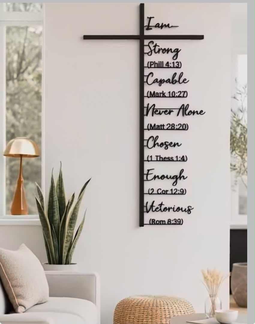 Metal Cross Biblical Scriptures Artistic Wall Decor|Christmas Gift