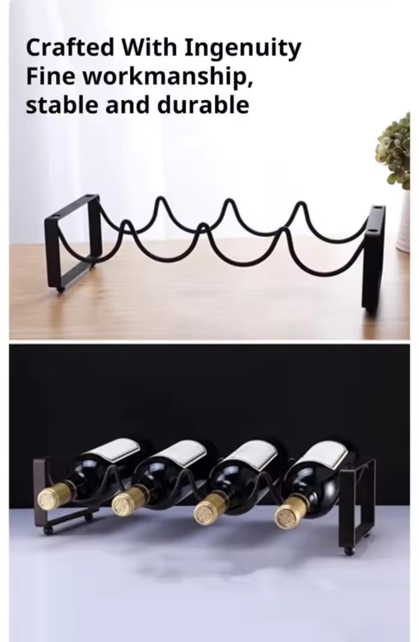 Metallic carbon wine holder.
4slot