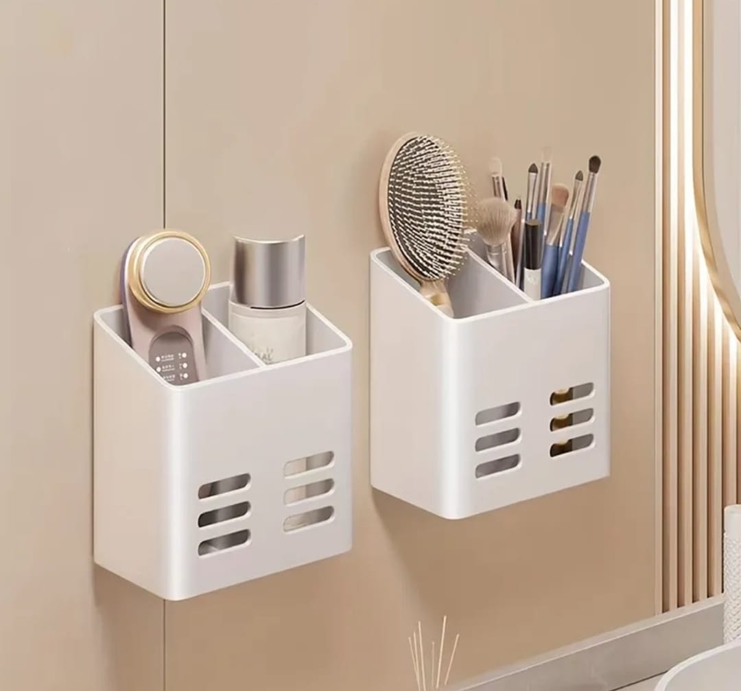 Punch free toothbrush/paste storage box