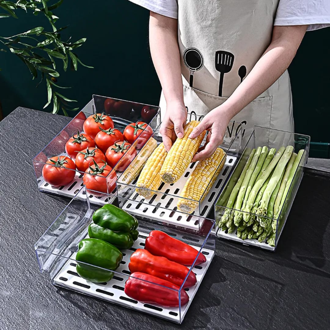 Fridge box with a pull-out drawer design