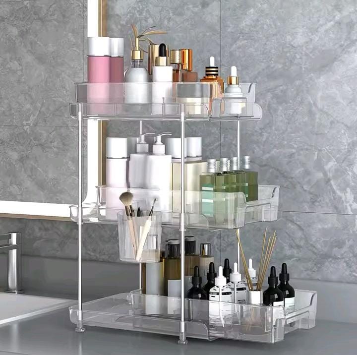 3 layer multifunctional storage rack
