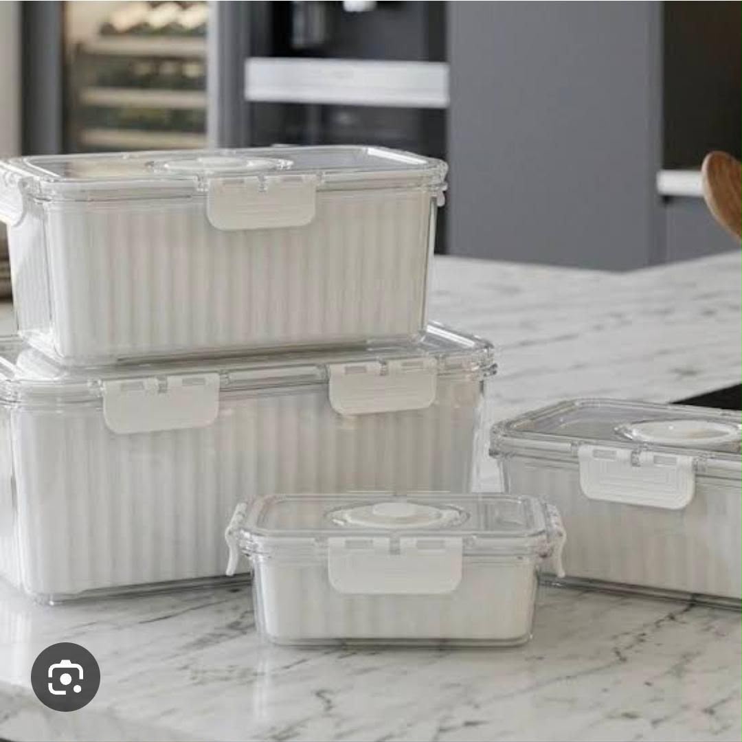 Transparent Airtight Pantry Boxes Multigrain Sealed Cans,Food Storage, Kitchen Refrigerator With Lid Fresh lock