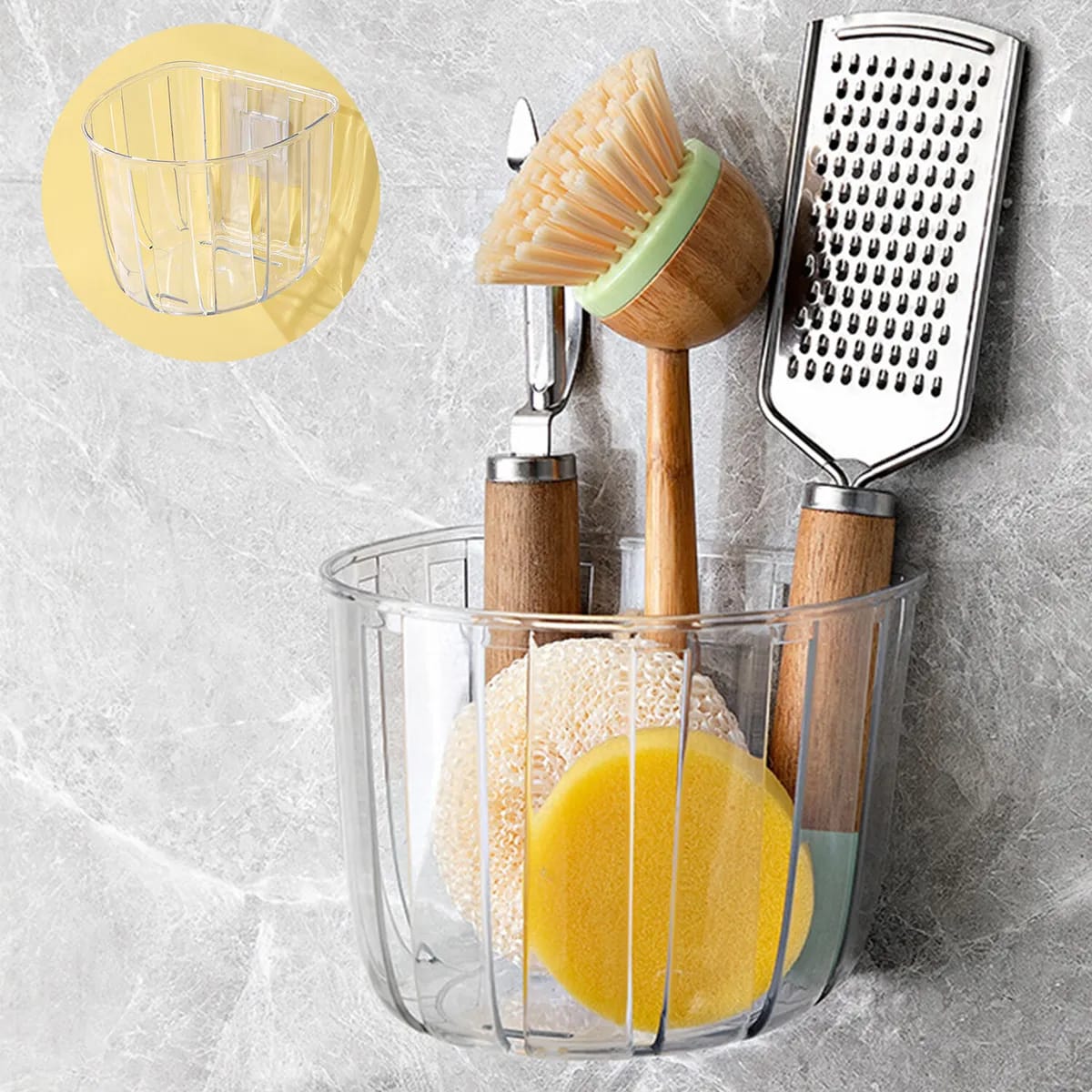 Tissue holder and Multi-purpose Kitchen Onion Potato Tomato Storage Hanging Baskets Fruit Garlic Ginger Garbage Box Organizer Wall-mounted