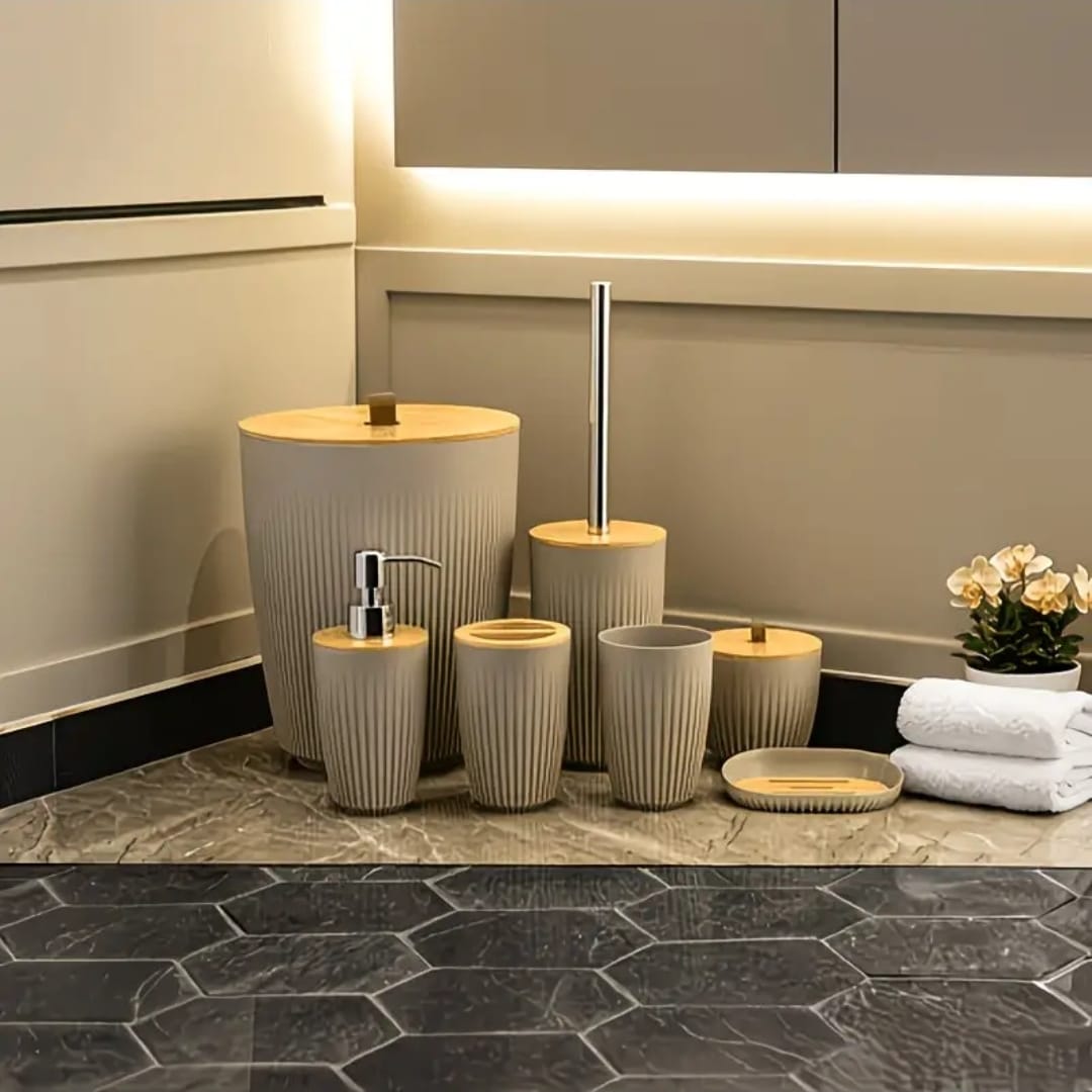 7 in 1 bathroom accessories set