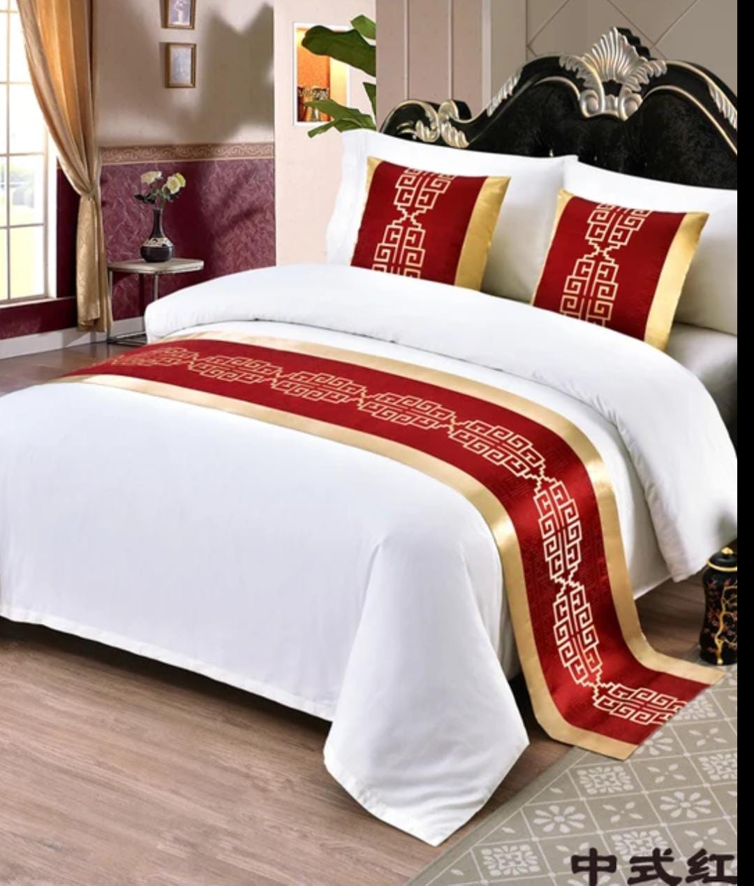 Premium High quality European Style Bed Runner Embroidered Bedding Bed runner for Home Hotel Bedding Cover Decorations