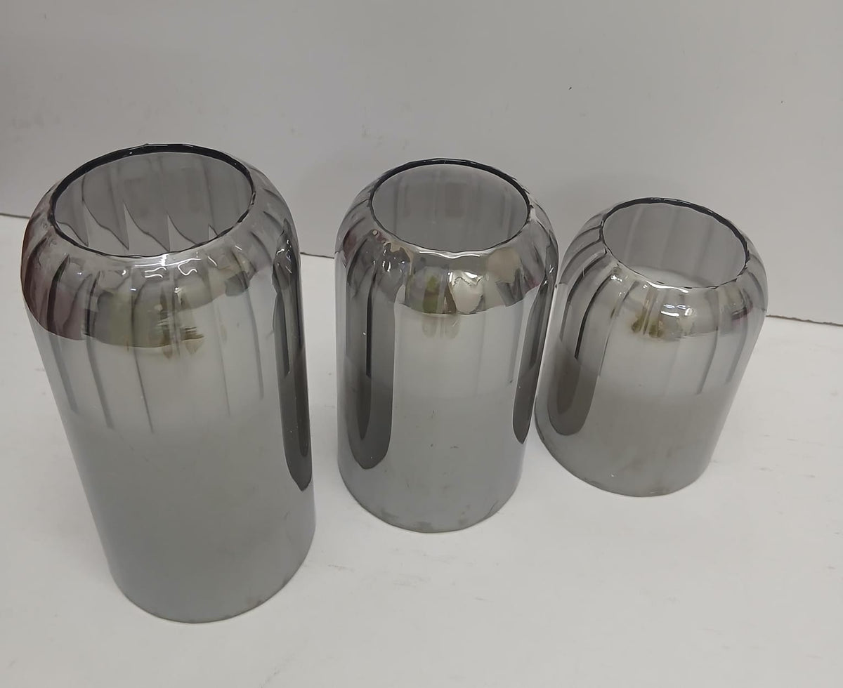 3 in 1 Advanced Glass LED decor lighting candle