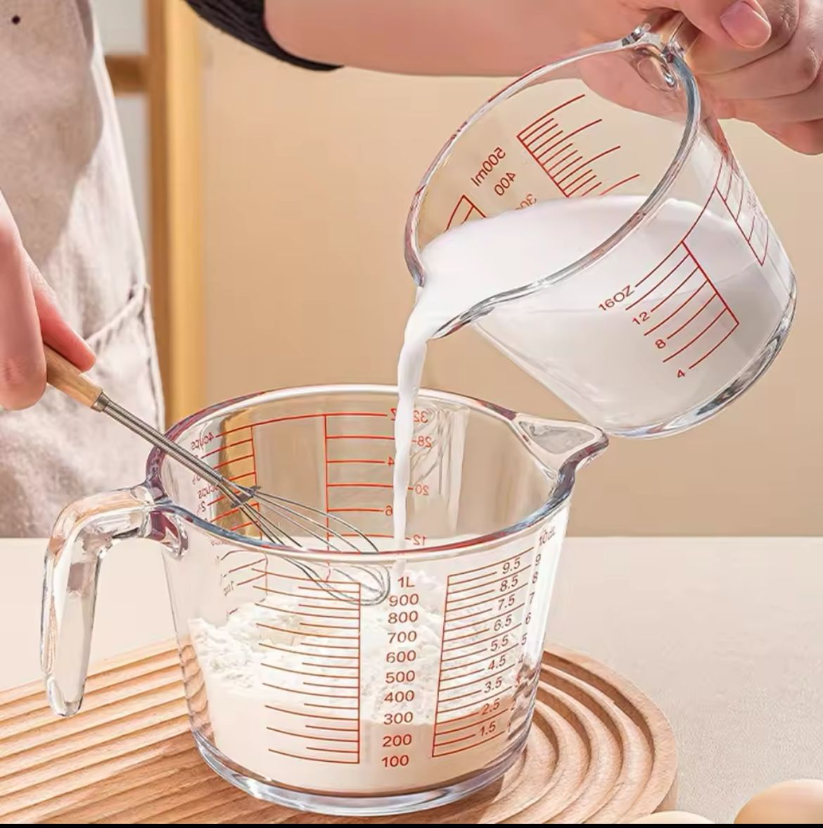 1000ml Glass Measuring Cup With Scale And Handle