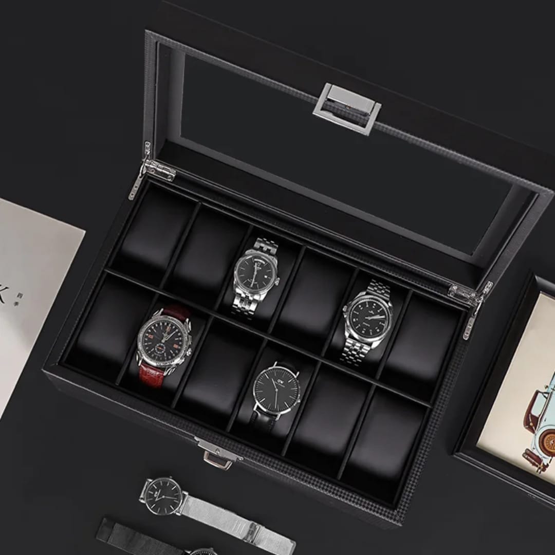 20 slots leather watch organizer