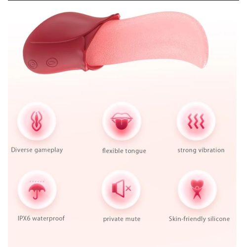 10 Speeds realistic tongue licking rose. Your happiness is our priority