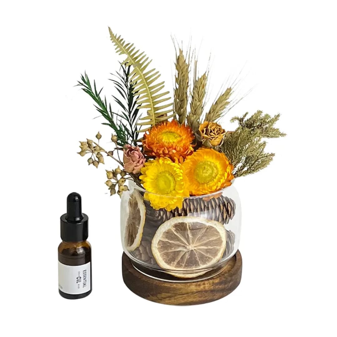 Dried Flower Aromatherapy Diffuser With Essential Oil/ potpourri