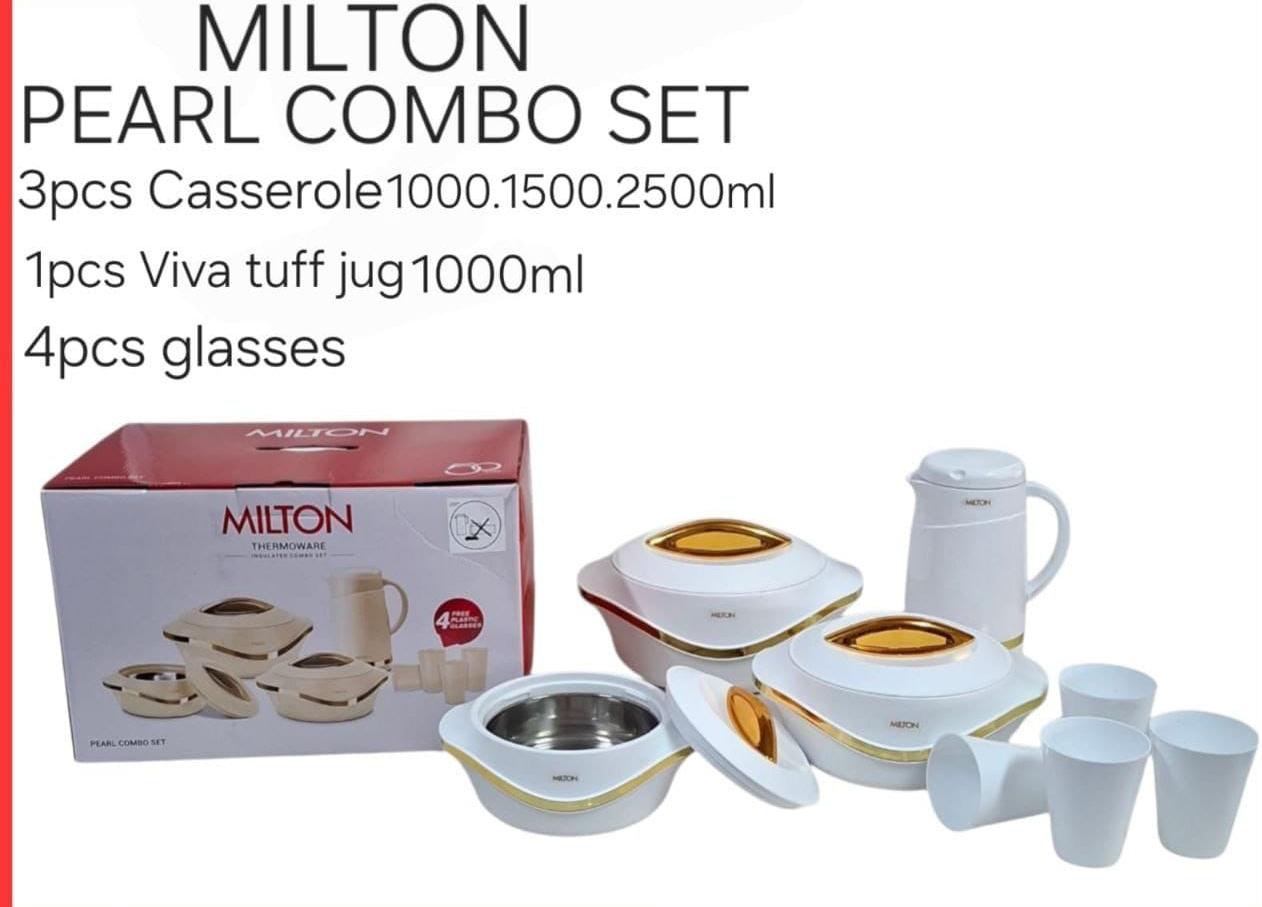 PLASTIC  DESIGNER HOTPOT
 MILTON - PEARL COMBO SET