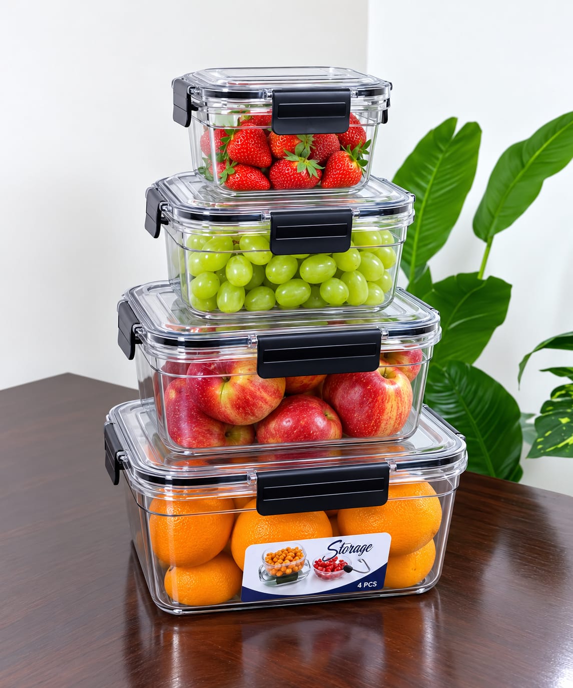 Transparent Airtight Pantry Boxes Multigrain Sealed Cans,Food Storage, Kitchen Refrigerator With Lid Fresh lock
