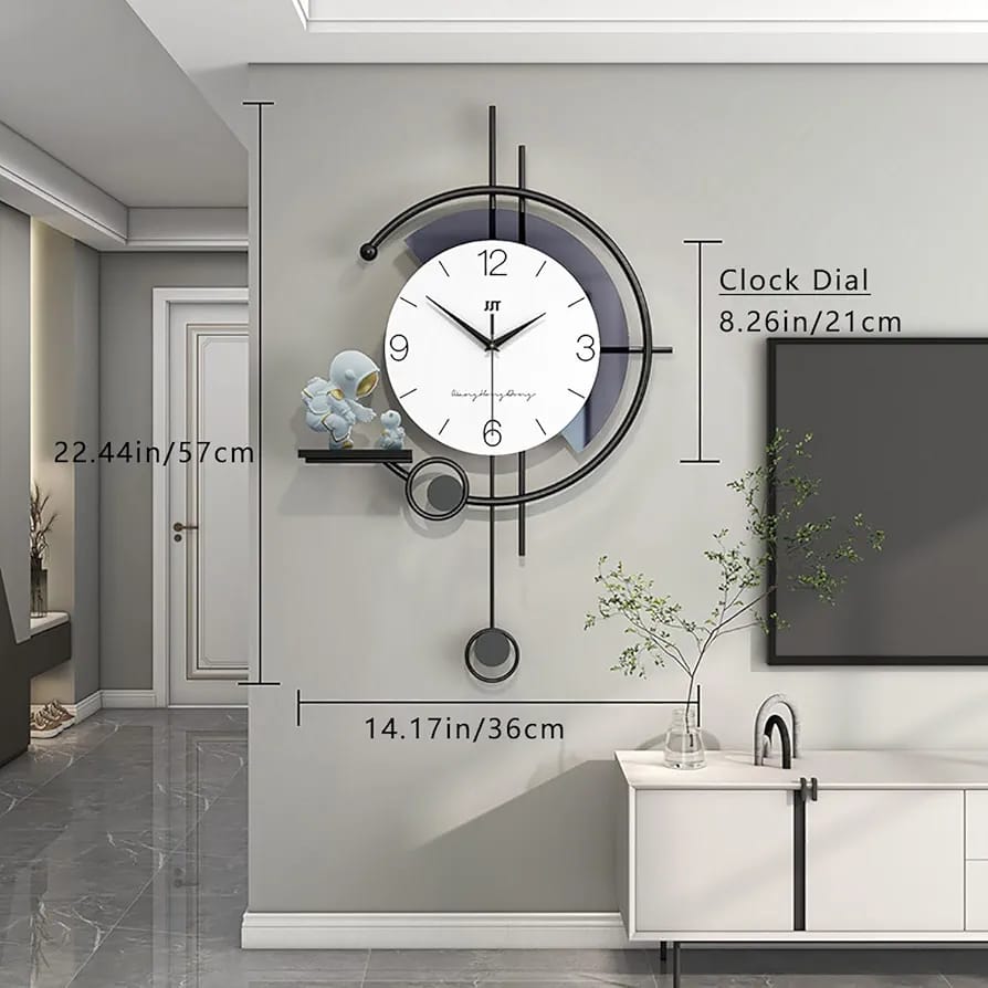 Living Room Decoration Wall Clock Simple Swinging Wall Clock