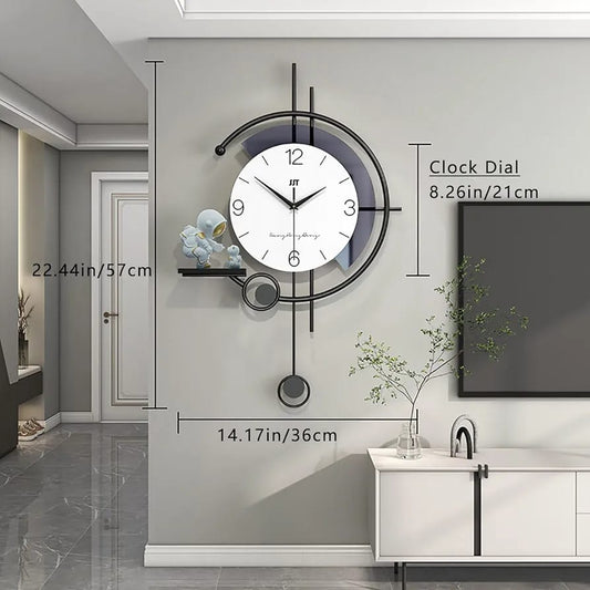 Living Room Decoration Wall Clock Simple Swinging Wall Clock