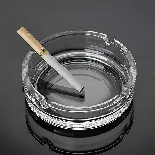 Crystal Clear Glass Ashtray