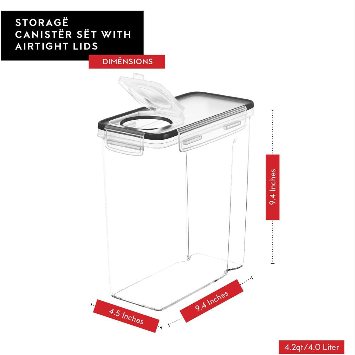4pcs Food storage containers