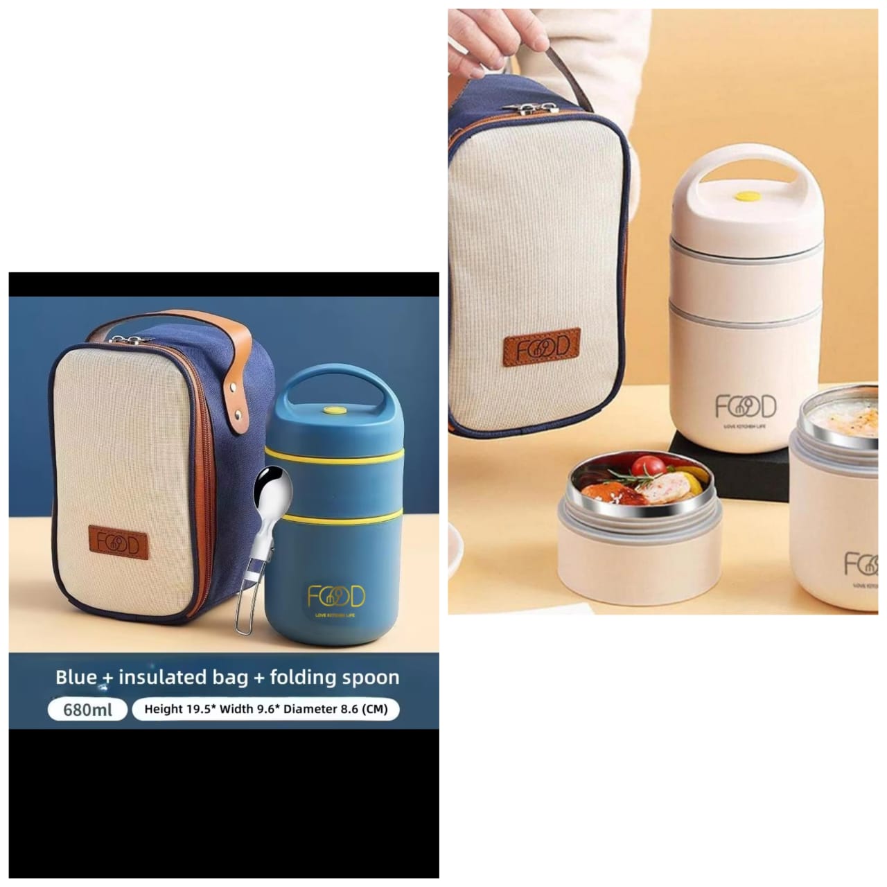 insulated lunch box set