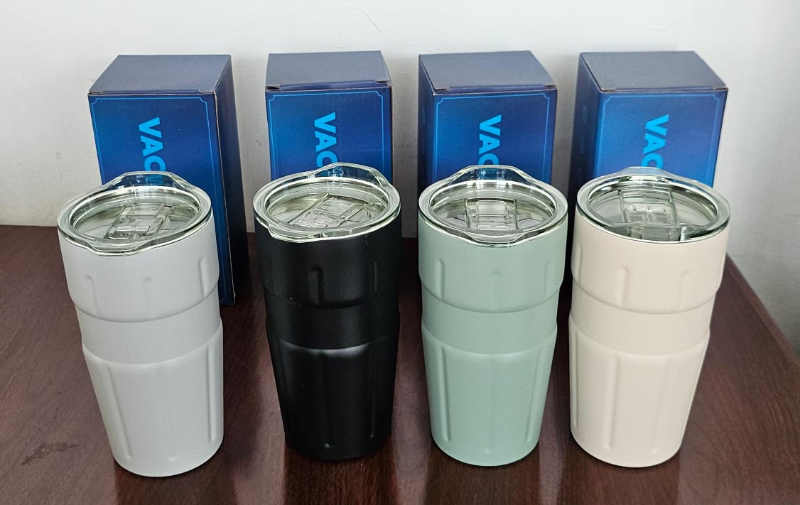 500ml vacuum cup thermal cup with transparent lid