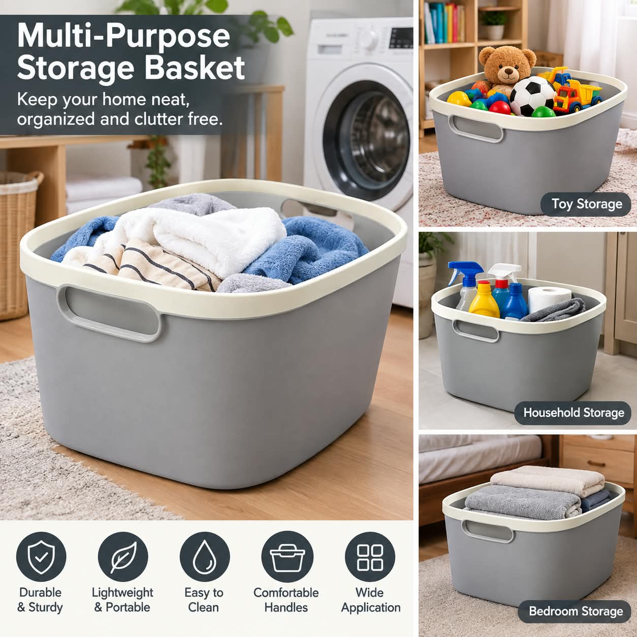 Multipurpose Storage Basket